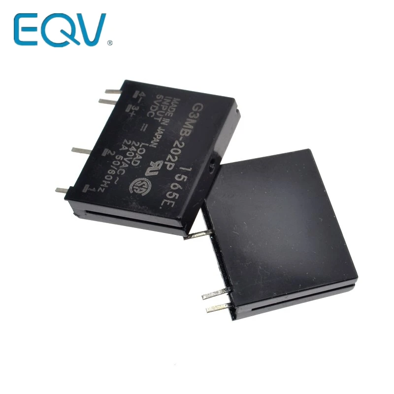 10 pcs G3MB-202P DC-AC PCB SSR In 5VDC,Out 240V AC 2A Solid State Relay