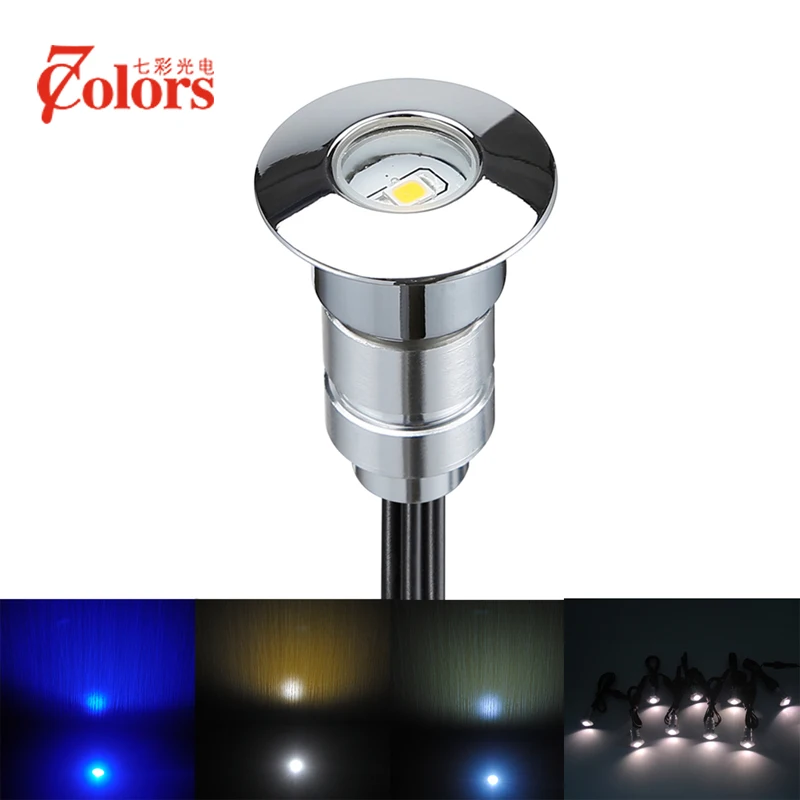 IP67 Waterproof Garden LED Deck Spot Light Low Voltage 12V Aluminum Recessed Floor Lamps for Patio Pathway Garden Lighting