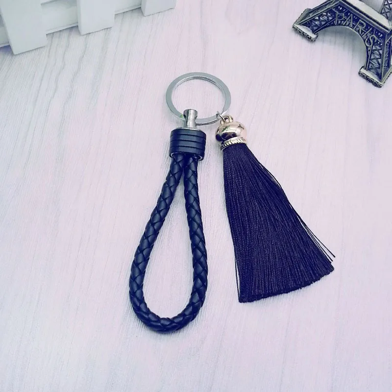 Neuer Quasten-Schlüsselanhänger für Damen, Quasten-Schlüsselanhänger für Tasche und Auto - Fransen- und PU-Gewebe-Schlüsselanhänger, Quasten-Accessoire, Schmuck Großhandel – Detail 14