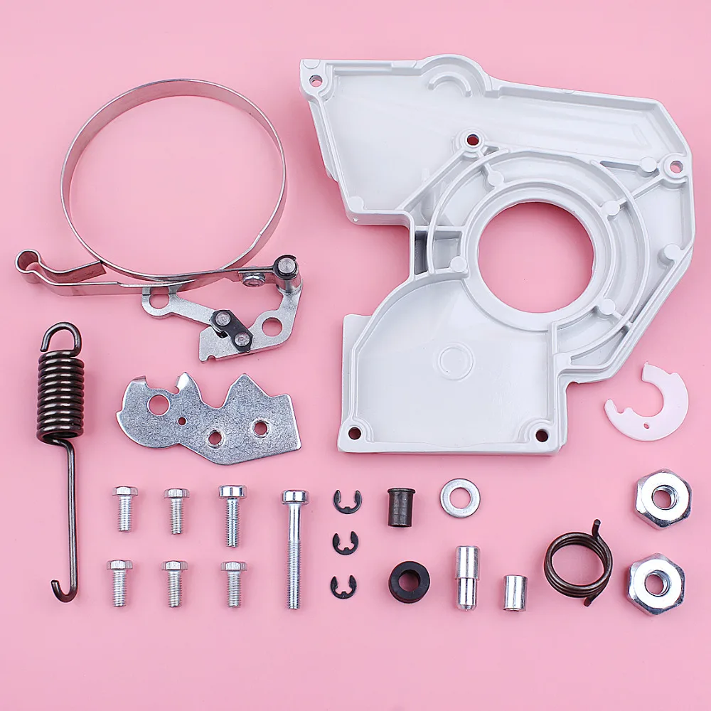 Kit de reparación de tuercas de barra de banda de cubierta de freno de cadena para Stihl 038 AV MS380 pieza de herramienta de repuesto de motosierra 1119 021 1102