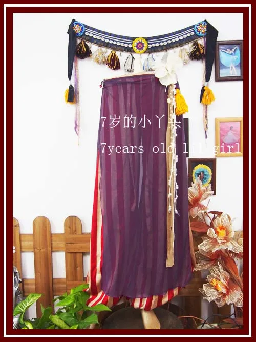 

Transparent Thin 2Slit Belly Dance Skirt CX54