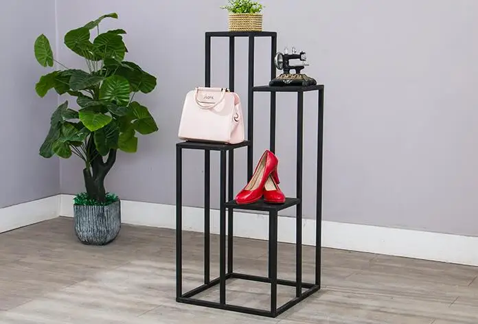 Clothing store design level display retro display stand bag rack display stand window display cabinets.070