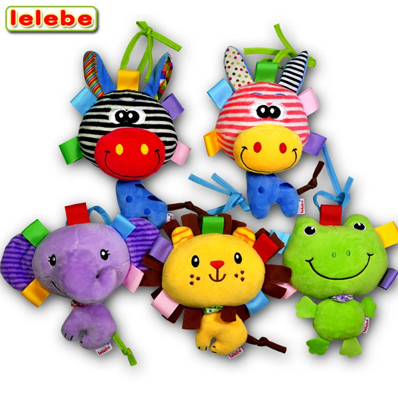 

lelebe 2017 Baby Infant Toy Soft Handbells baby appease the toys and music Rattles toy Developmental Toys Child gift free