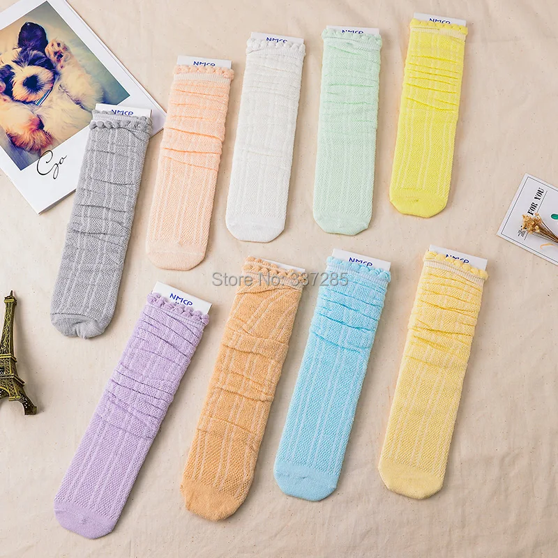 Summer boys mesh anti-mosquito socks baby girls kids Over Knee Socks princess Cartoon ankle short Knee High Socks for child