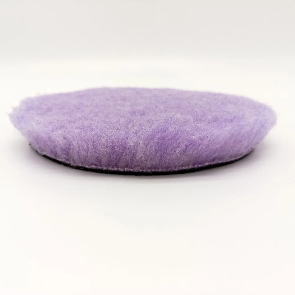 5 Inch Purple Lambs Woollen Polishing Buffing Pad Polisher Pads For Car Detailing Waxing Polishing Buffer