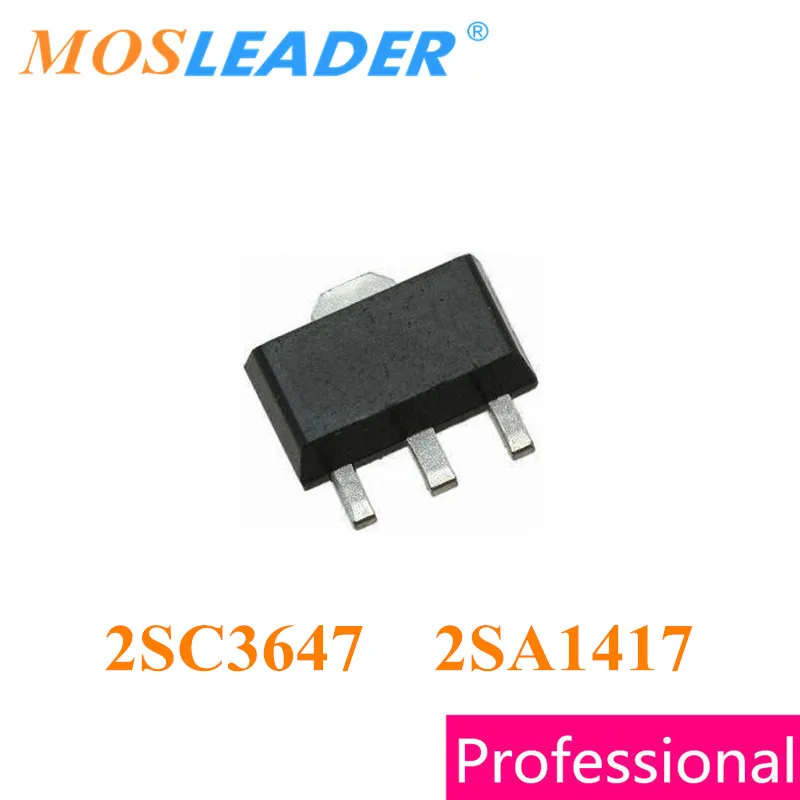 Mosleader 2SC3647 2SA1417 SOT89 1000PCS NPN PNP 2A 100V High-Voltage Switching Applications High quality