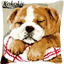 3d embroidery cushion cover kits pillowcase cross stitch kits knitting needles kit for embroider needlework kits throw pillow