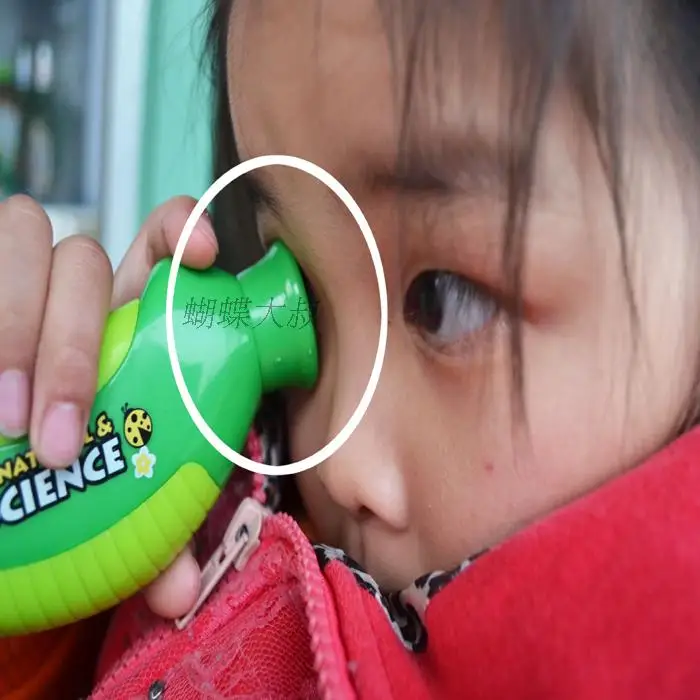 Lupa educativa de mano para niños y estudiantes, juguete de 30 aumentos, Visor de observación de insectos, lupa de vidrio