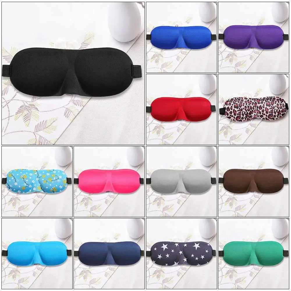 1Pcs 3D Sleep Mask Natural Sleeping Eye Mask Eyeshade Cover Shade Eye Patch Women Men Soft Portable Blindfold Travel Eyepatch