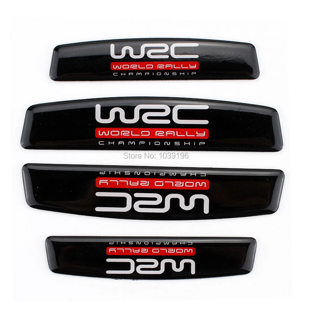 4 x Car Styling Door Edge Guard Protector Strips Anti-collision Anti-scratch Trim Door Edge Guard WRC Series Stickers