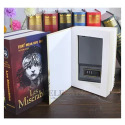 Livro Estilo Hidden Safe Box, Senha Simulação, Fechadura com Chave Combinada, Caixa Secreta, Casa, Carro, Dinheiro, Jóias, Cofres Telefônicos, Viagem