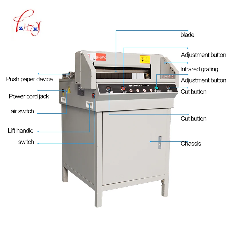 Heavy Duty Electric paper cutter 450mm digital automatic Cutter paper Paper Cutting Machine Paper Trimmer 1pc