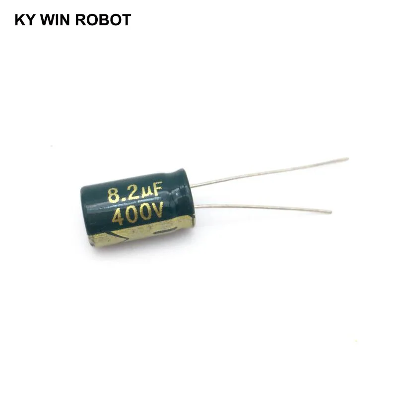 10 sztuk 8.2uF 400V 105C kondensator elektrolityczny 400V 8.2UF 8x12mm aluminiowy kondensator elektrolityczny — zdjęcie 7