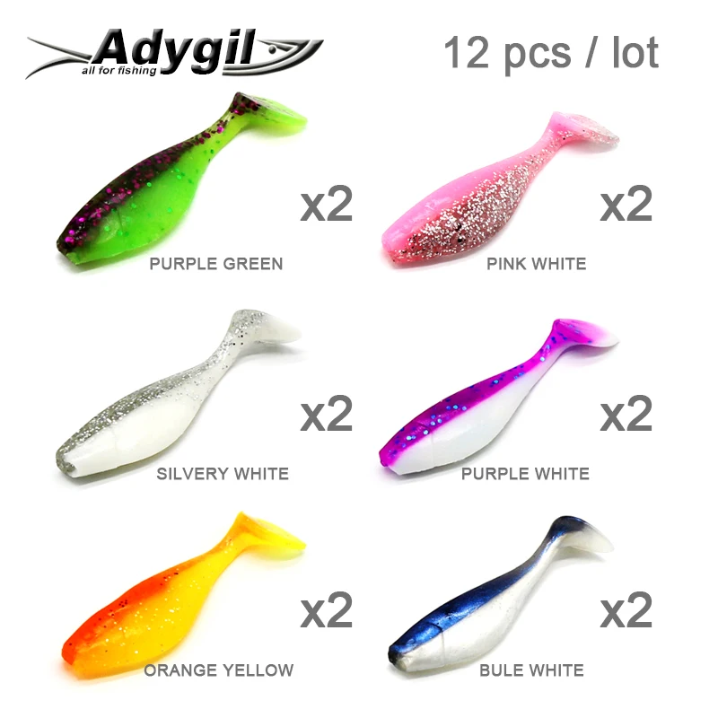 Vinilo ADYGIL ADSL202 – Señuelo silicona 50mm colores variados