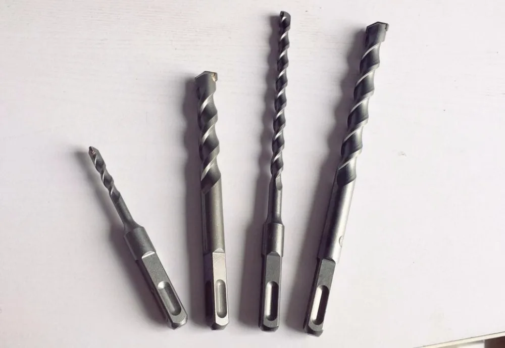 

Square Shank 4 Slots Rotary Electric hammer Drill Bit 8*150/200/250mm Wall cement concrete construction drill bit