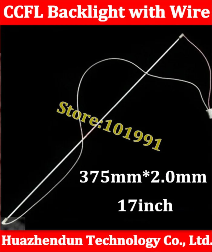 

Super Light 5PCS/LOT 17inch wide Backlight CCFL Lamps with Wire and Harness 375mm *2.0MM for 17 ' w LCD Screen