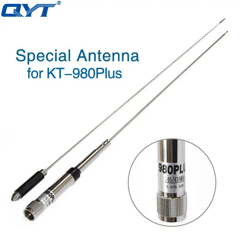 QYT KT-980 Plus Vehicle Mount Radio VHF 136-174mhz UHF 400-520mhz  Dual Band Base Car Truck Mobile Radio Amateur KT980 Plus