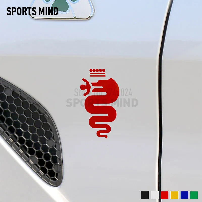 

2 Pieces Car Sticker Decal Automobiles Car Styling For Alfa Romeo Giulia Stelvio 159 147 156 Giulietta 147 Duetto GT Accessories