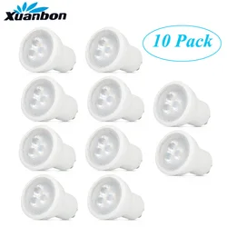 10PCS led bulb mini gu10 35mm spotlight 3W 220v 110v mr11 spot 120 angle for living room bedroom table lamp SMD Indoor lights
