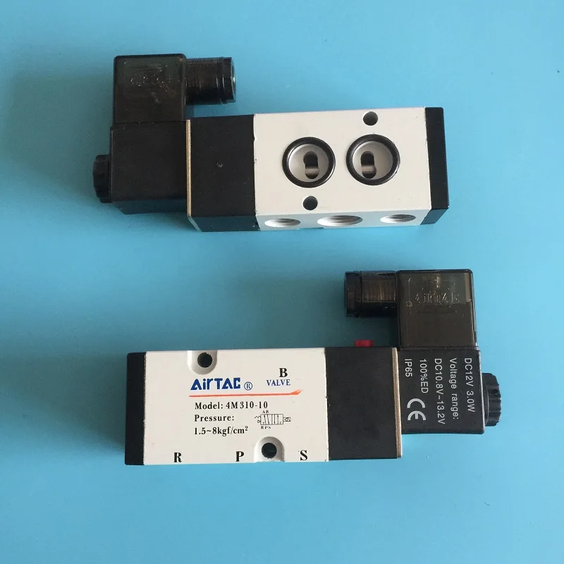 4M210-08 DC24V Namur Solenoid Valves 1/4'' 12V 24V DC 110V 220V AC 2 position 5 port Plate Mounting Butterfly Bamper Control