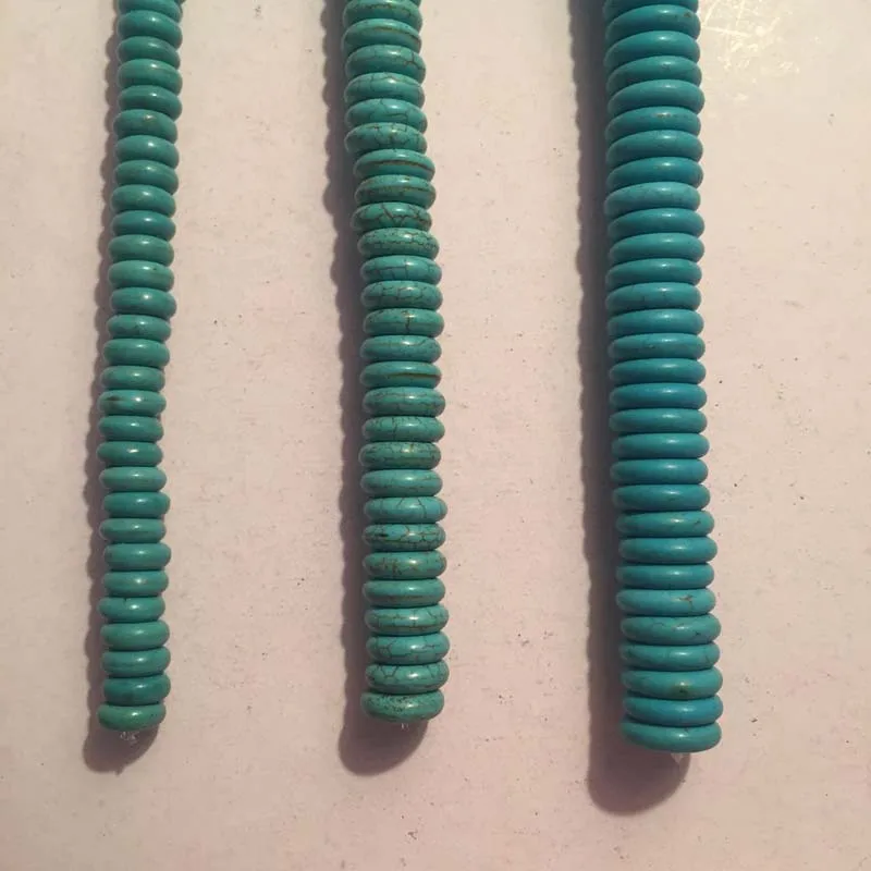 High Quality 120pcs/lot 8mm/10mm/12mm Turquoise Beads Spacer For Bracelet Necklace Jewelry Making