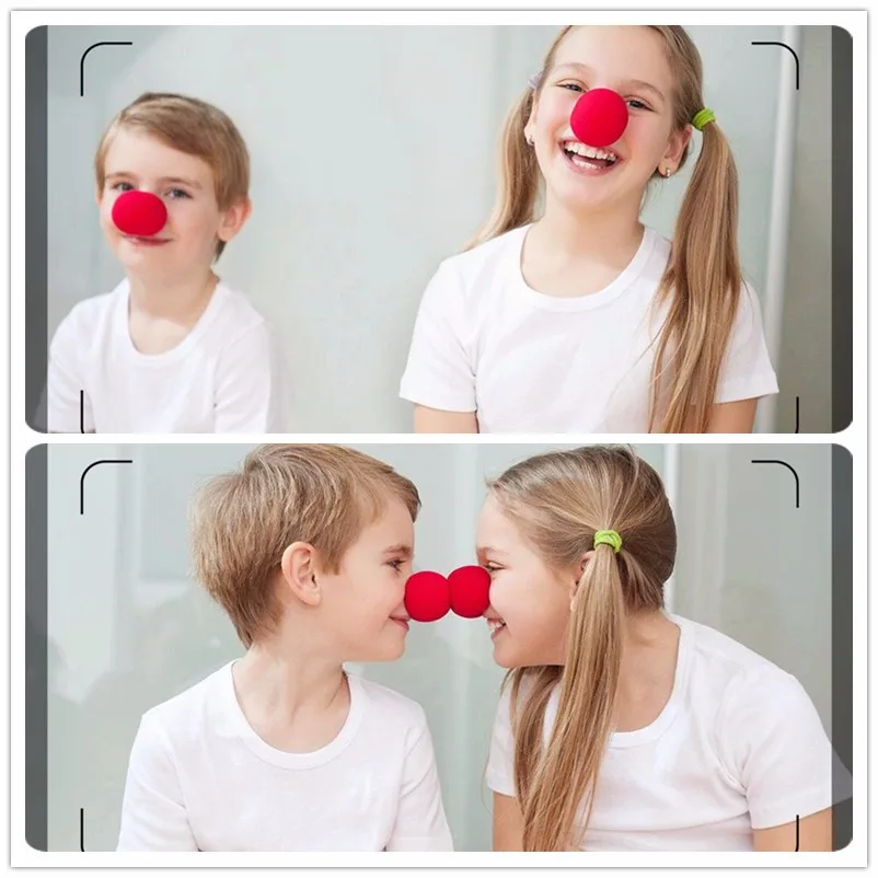 50pcs 5cm Colorful Fun Nose Foam Circus Clown Nose Comic Party Supplies Halloween Accessories Costume Magic Dress Party Supplies
