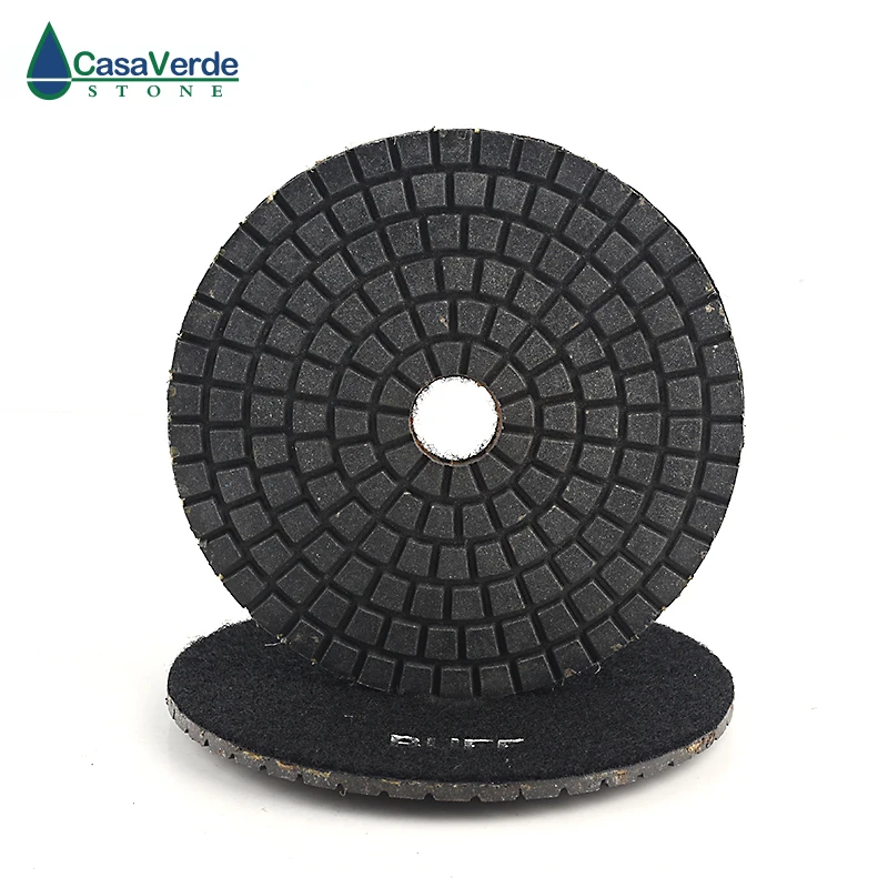 5 Inch Black Buff Polishing Pad 125mm Wet For Polishing Granite And Marble