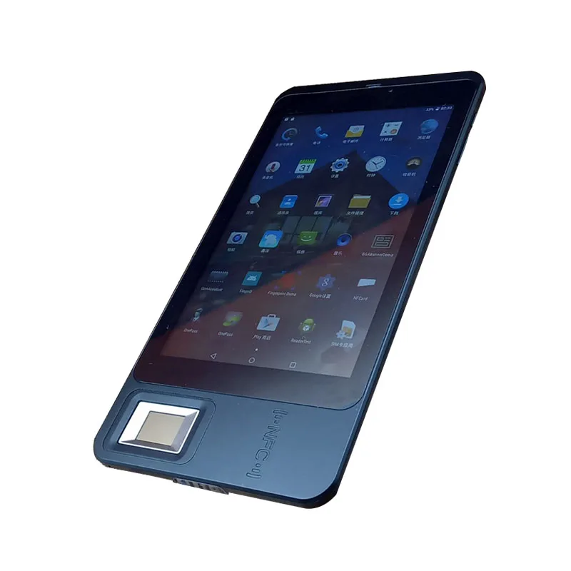 7 Inch Android Fingerprint Tablet With NFC Card Reader Portable Handheld Terminal Fingerprint Scanner Web Cloud Time Attendance