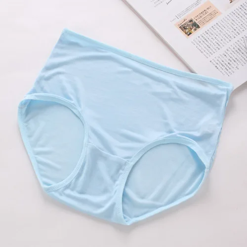 Birdsky, 3pcs 100% natural mulberry silk Women briefs panties underwear, mid waist, quick dry, soft thin, 6 colors. OR-10