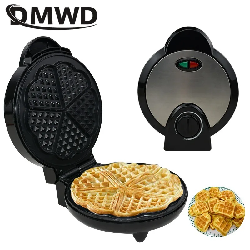 

DMWD Electric Waffle machine non-stick muffin pancake baking pan Hotcakes eggette crepe Pannenkoeken maker for breakfast EU US