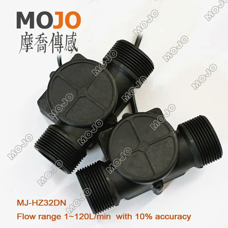 MJ-HZ32DN G1 1/4'' Inch Male Thread Nylon&Glass Flow Sensor 5pcs/lot