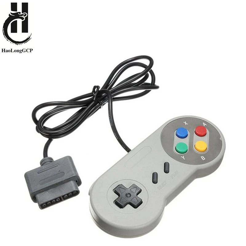 Free Shipping two pieces Wired Game Controller Gamepad For Nintendo for sfc for snes game console controller