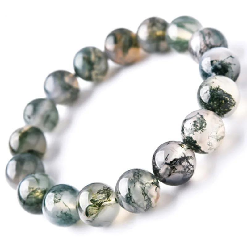 natural moss agate bracelet gemstone jewelry bracelet for woman for gift wholesale !