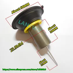 23.9MM vacuum diaphragm plunger assembly Scooter motorcycle carburetor GY6-125/150CC PD24/26J QMI152 / 157 engine