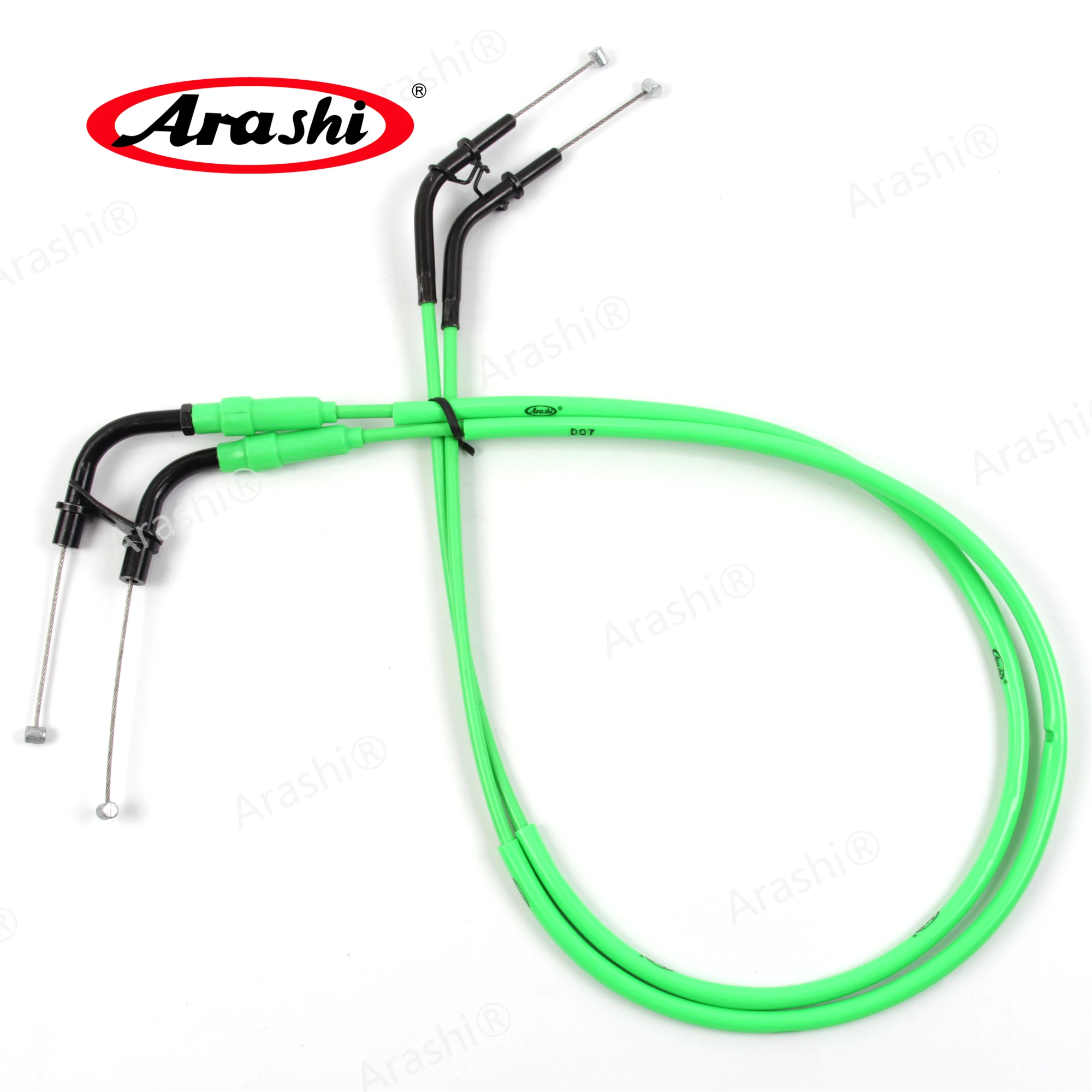 Arashi Motorcycle Brake Oil Accelerator Throttle Cables Lines  Stainless Wires for KAWASAKI Z1000 2011 2012 2013 Z 1000 1 Pair