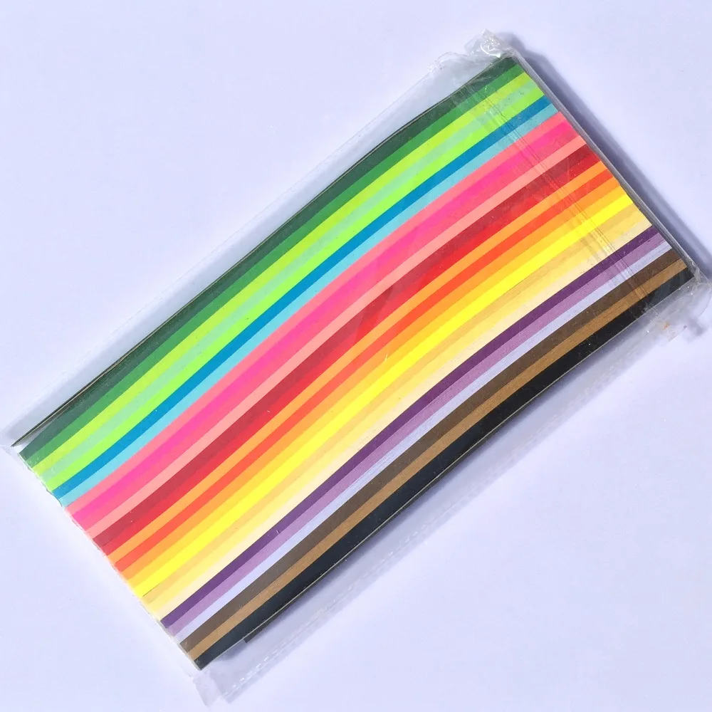 1030PCS 27 Colors Assorted Candy Colorful Paper Strips Handmade Origami Accessories