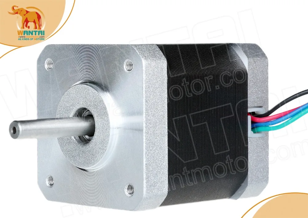 10pcs 64oz-in 4500g-cm 48mm 1.2A 4Leads Nema17  Stepper Motor 42BYGHW804 WANTAI for 3D printer CE&ISO Certified