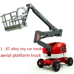 Free shipping!2014 super cool ! 1 : 87 alloy slide toy models construction vehicles aerial platform truck, Baby educational toys