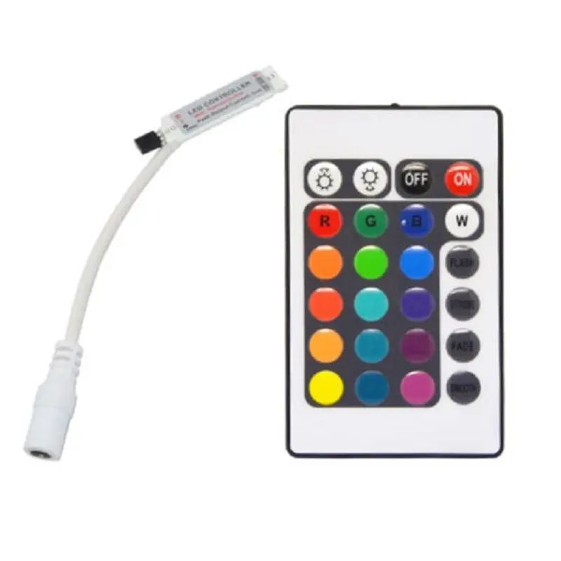 2A 3A Power Adapter Remote Controller IR 24Key 44Key For SMD 5050 3528 Led Strip