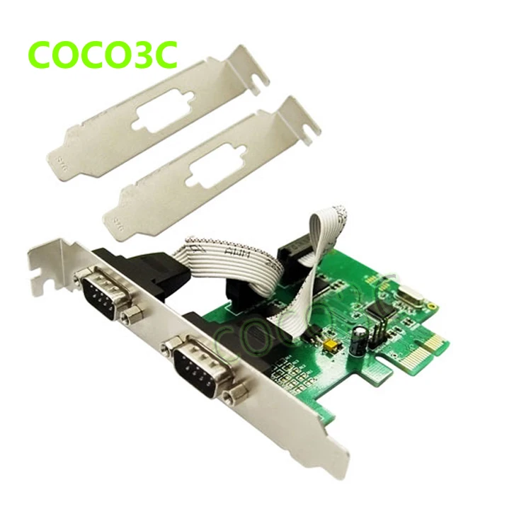 

MOSCHIP MCS9922 PCI express 2 ports Serial card PCI-e card RS-232 DB9 COM port adapter for POS Terminal & Industrial PC