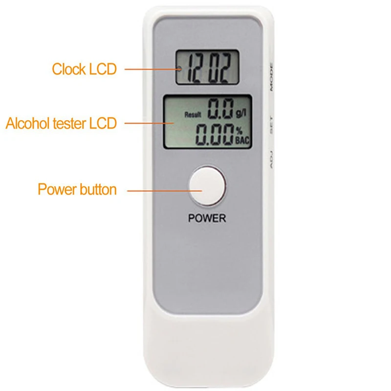 1pc Professional Breathalyzer Car Drive Alcotester Backlight Driver Display LCD Alcohol Tester Digital Detector