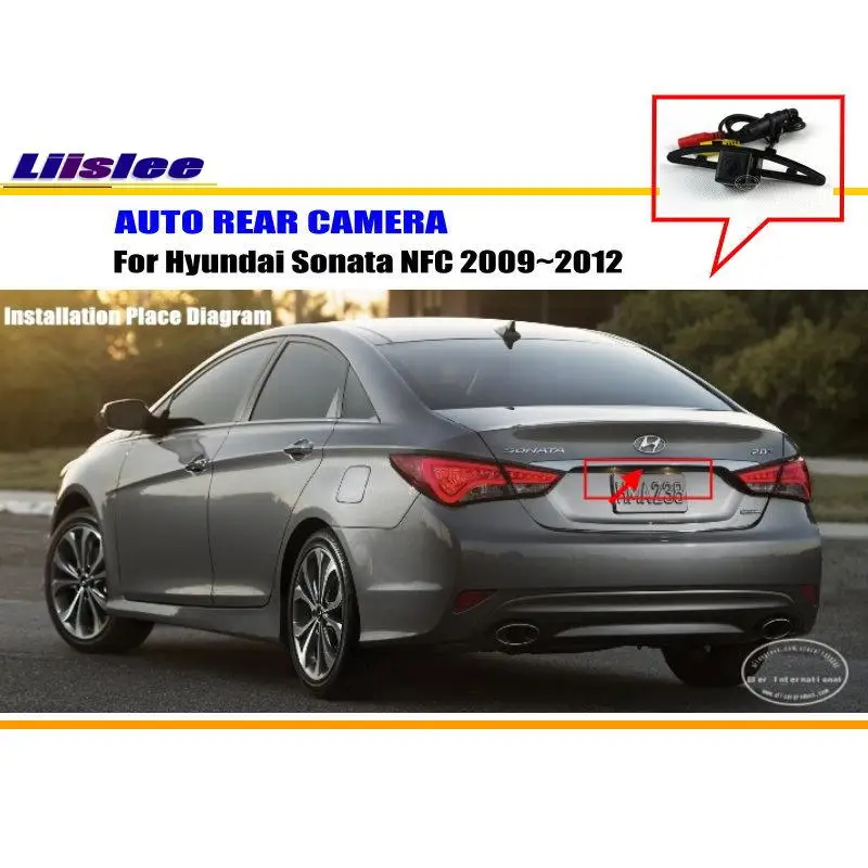 

Для Hyundai Sonata NFC 2009-2012 Автомобильный задний вид запись с камеры заднего обзора задний парковочный Автомобильный HD камера ПЗС набор аксессуаров