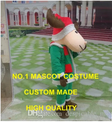 Christmas Reindeer Moose Mascot Costume Adult Size Cartoon Moose Anime Cosply Costumes Carnival Fancy Dress 2456