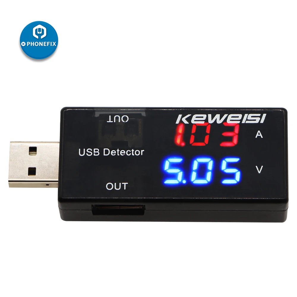 Imagem -06 - Tensão de Carregamento de Energia Móvel Voltímetro Atual Dual Out Usb Meter Amp Volt Amperímetro Detector Indicador Carregador Usb