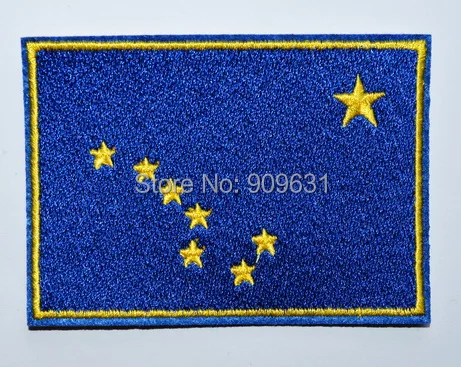 

ALASKA STATE FLAG embroidered iron-on PATCH EMBLEM new