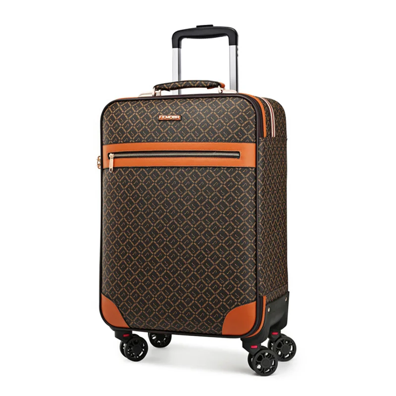 New Vintage brown Rolling luggage Women Carry-Ons boarding box Travel suitcase Men spinner brand Trolley suitcases on wheel