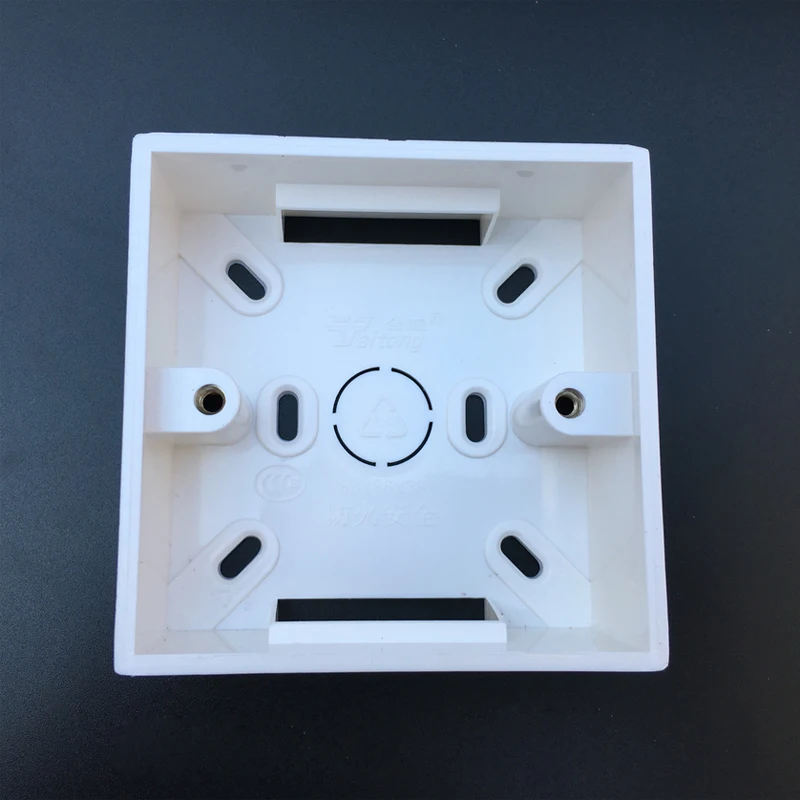 86 Type Wire Junction Boxes Electrical Mounting Box Universal Switch Socket Bottom Box 86*86*38mm