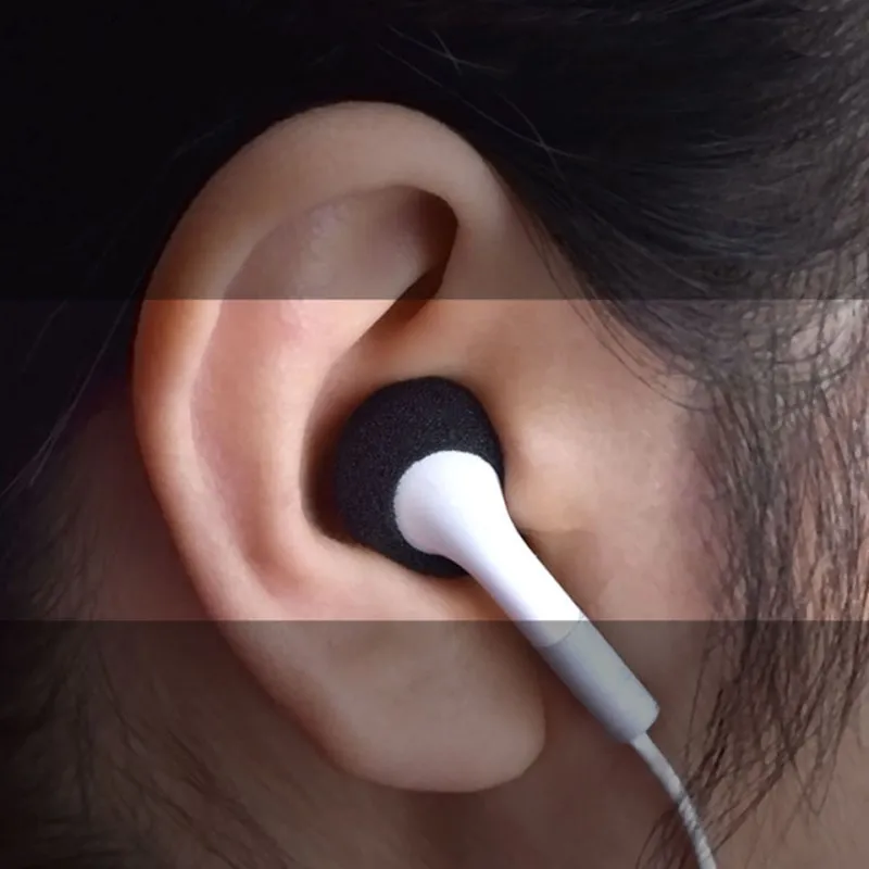 50Pcs Replacement Ear Tips Ear Bud,18mm Soft Foam Earbuds Eartips,Earpads Cushions Sponge Covers for Diameter 15mm-20mm Earphone