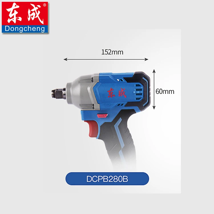 Dongcheng 298N.m Rechargeable Brushless Impact Wrench 1/2