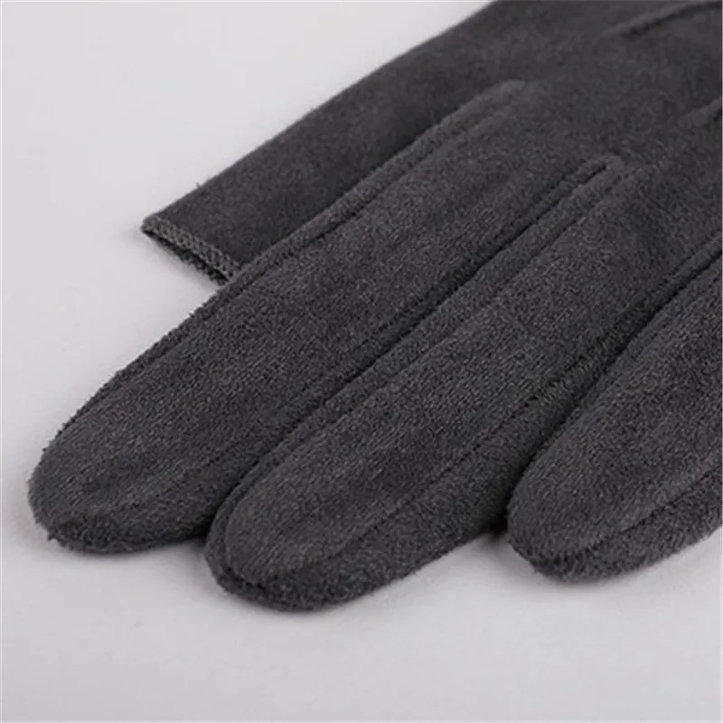 Guantes de gamuza de imitación para mujer, antideslizantes, semidedos, para hombre, moda Unisex, manoplas para conducir con dos dedos expuestos SZ043